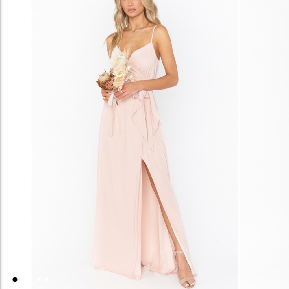 Liz Maxi Dress - dusty blush crisp